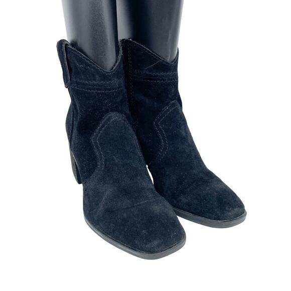 Zodiac Women's Lennon Ankle Suede Leather Black Size 7.5M - Picture 1 of 11